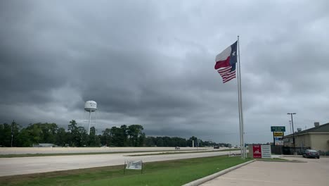 A-clip-of-an-afternoon-storm-coming-into-a-small-town-in-Texas