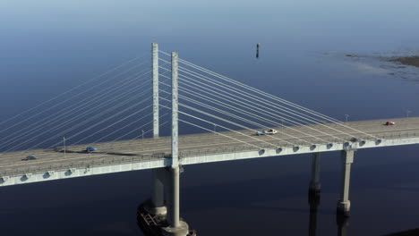 An-aerial-view-of-Kessock-Bridge-in-Inverness-on-a-sunny-summer's-morning