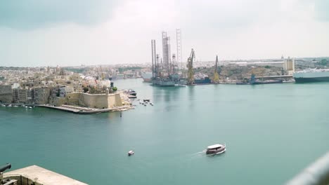 Port-of-the-Three-Cities-in-Malta---view-from-the-capital-Valletta