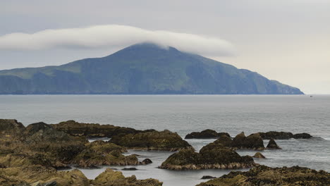 Time-Lapse-of-Sea-Rock-Cliffs-in-Achill-Island-on-Wild-Atlantic-Way-in-Ireland