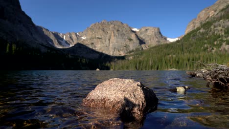 The-Loch-Lake-against-the-background-of-the-Rocky-Mountains