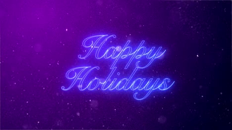 Xmas-message-glowing-on-purple-background