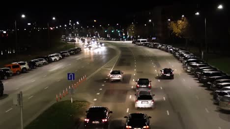City-traffic-street-at-night
