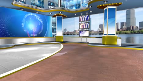 3D-Virtueller-Studio-Astrologie-Set-Hintergrund