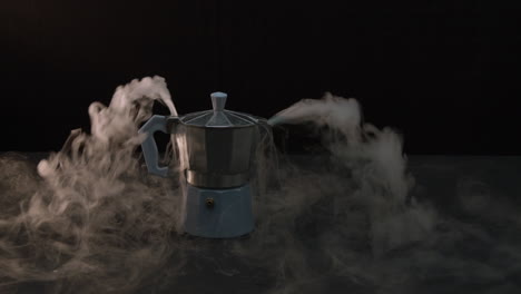 Coffee-pot-with-smoke-from-dry-ice,-Apple-ProRes