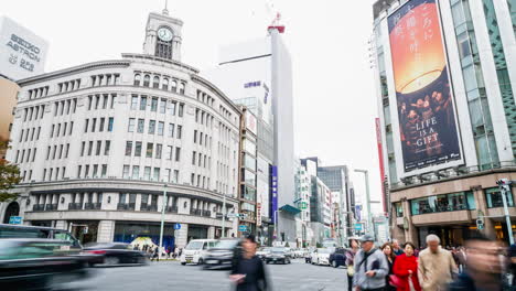 timelapse-around-Ginza--area-district-in-Tokyo,-Japan