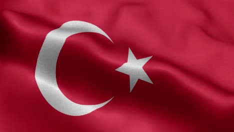 Schwenkschleife-4k-Nationalflagge-Der-Türkei