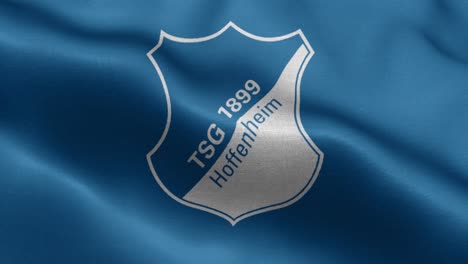 Bucle-Animado-Azul-4k-De-Una-Bandera-Ondeante-Del-Equipo-De-Fútbol-Hoffenheim-De-La-Bundesliga