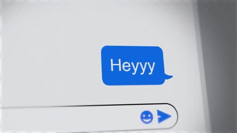 Text-message-or-SMS-"Heyyy"-received-or-written-on-mobile-screen-or-computer