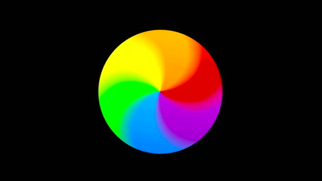 Colorful-Apple-wait-cursor-spins-as-program-loads,-isolated,-loop