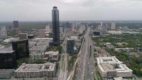 This-video-is-about-an-aerial-view-of-the-Williams-Tower-and-Galleria-Mall-area-in-Houston,-Texas