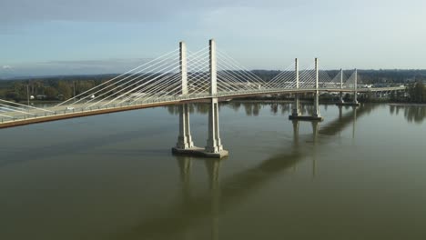 4K-Aerial-footage-of-the-Golden-Ears-Bridge-in-Maple-ridge-connecting-Langley-over-the-Fraser-River