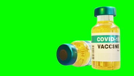 Vacuna-Coronavirus-Ncov-Virus-Bucle-Continuo-Hilado-Covid-19-Descentrado-Naranja-Verde-Azulado-Clave-De-Croma