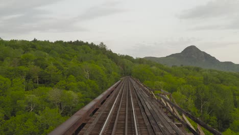 Onawa-trestle-bridge-tracking-backwards-over-tracks-Summer-sunrise