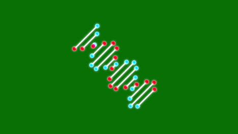 Genetic-DNA-helix-strand-graphic-illustration-design-on-green-background
