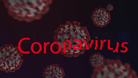 Coronavirus-Animation-Mit-Schwarzem-Hintergrund-Und-Glitch-Text