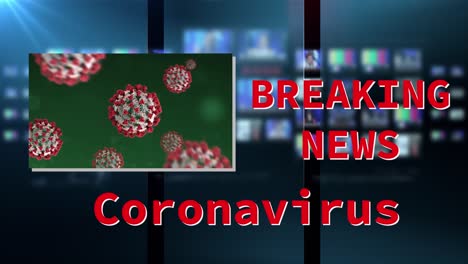 Coronavirus-Break-News---Nachrichtentafel-Für-Webvideos-Oder-Aktuelle-Nachrichten