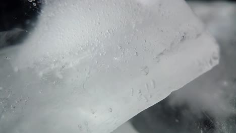 Eiswürfel-Extreme-Makro-Nahaufnahme