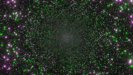 Computerized-animation-of-numerous-high-energy-cosmic-dust-particles-suspended-in-space