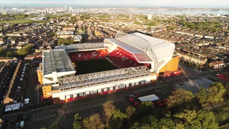Iconic-Liverpool-LFC-Anfield-stadium-football-ground-aerial-view-close-orbit-right