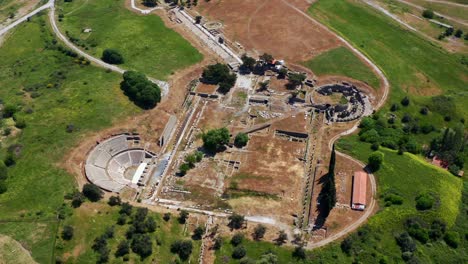 Aerial-view-of-Surviving-ruins-of-Bergama-Asklepion-an-ancient-medical-center