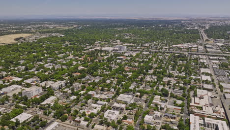 Sacramento-City-California-Aerial-v13-panoramic-birds-eye-view-drone-flyover-and-around-midtown-and-downtown-neighborhoods-capturing-urban-cityscape-at-daytime---Shot-with-Mavic-3-Cine---June-2022