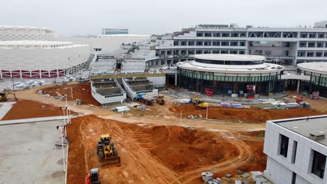 Weihai-Olympic-Center-Hotel-Construction-Site
