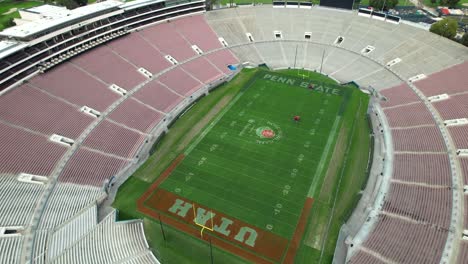 2023-Rose-Bowl-was-a-college-football-bowl-game-played-on-January-2-in-Pasadena,-California---pull-back-aerial