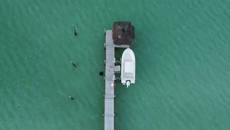 bird's-eye-view-of-a-wooden-jetty-in-the-bahamas