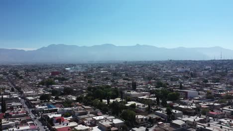 Aerial-view-of-Saltillo,-Mexico,-showcasing-its-cityscape-and-architecture