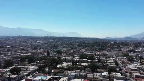 A-breathtaking-aerial-view-of-Saltillo,-Mexico,-showcasing-its-sprawling-cityscape-and-unique-architecture