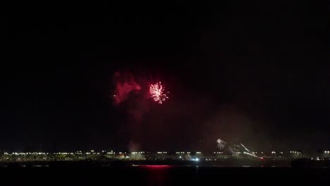 Feuerwerksshow-In-Panama-City-Am-Silvesterabend-Um-Mitternacht