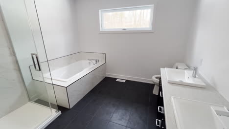 Real-estate-new-build-empty-modern-bathroom