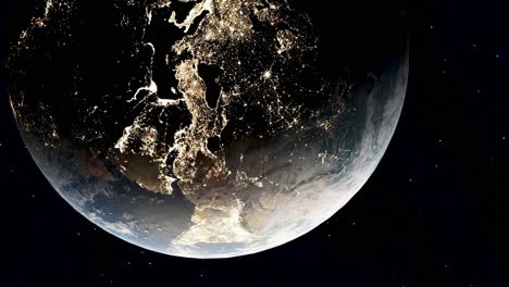 Middle-East-at-night,-earth-from-ISS-in-3d-render,-vertical