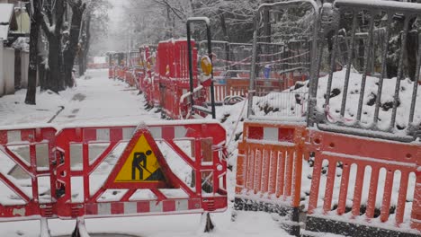 Street-Construction-Site-At-Winter