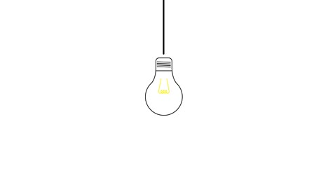 Light-bulb-turns-on.-Animated-motion-graphic-illustration