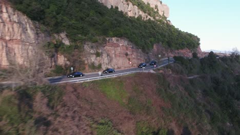 Cars-Driving-On-Mountain-Road