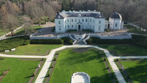 AERIAL:-Tiskeviciai-Palace-in-Palanga-with-Beautiful-Green-Park-Garden