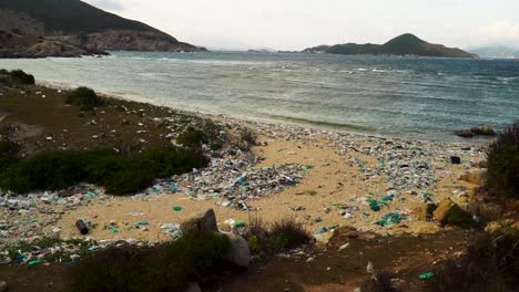 Massive-piles-of-trash-polluting-exotic-Phu-Hung-beach-in-Vietnam