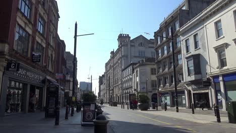 St.-Mary-Street-Cardiff,-empty-because-of-lockdown