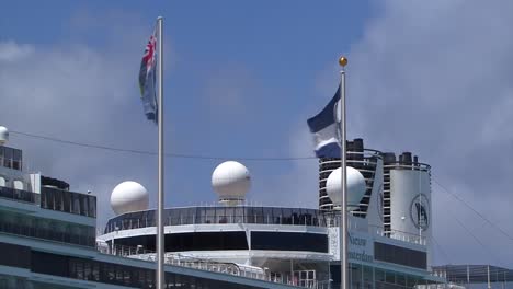 Turks-and-Caicos-Islands-and-Holland-America-Line-flags