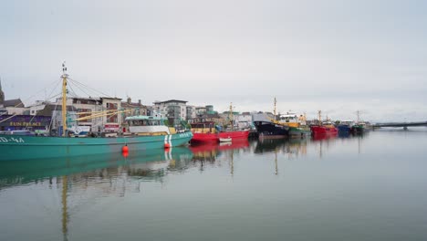 Fishing-fleet-of-in-harbour-Wexford-Ireland-boats-trawlers-sea-fishing
