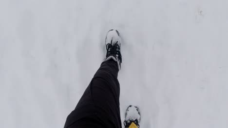 Footprints-on-snow