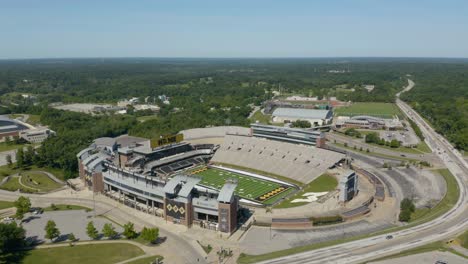 Einspielung-Aus-Der-Luft---Tiger&#39;s-Football-Stadium-Der-University-Of-Missouri