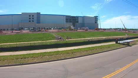 Slow-pan-of-the-new-Amazon-distribution-center-that-is-still-under-construction