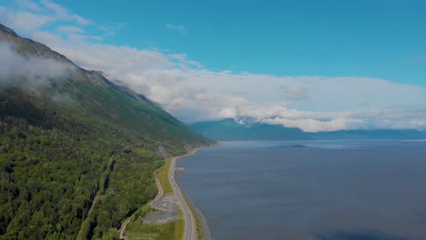 4K-Drone-Video-of-Seward-Highway-Alaska-Along-Turnagain-Arm-at-400x-Speed