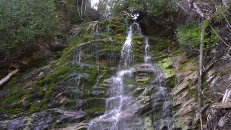 A-constant-flow-of-water-in-a-waterfall-creates-a-scene-for-meditation