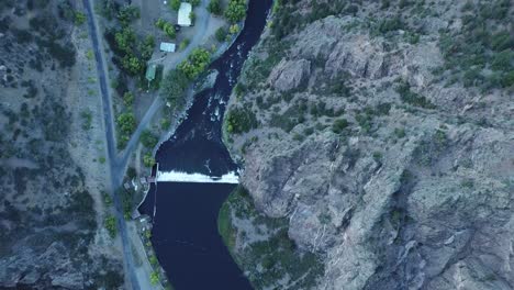 Black-Canyon-Water-Aerial-shot-drone-4K-American-terrain