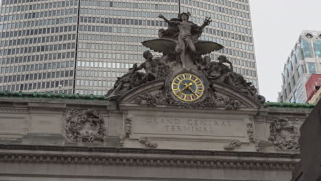 Gran-Edificio-Terminal-Central-En-Manhattan,-Ciudad-De-Nueva-York