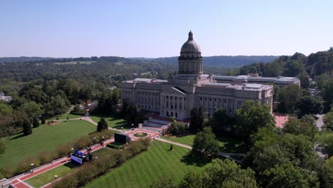 Kentucky-State-Capital-in-Frankfort-Kentucky-aerial